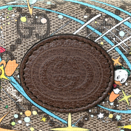 Gucci X DISNEY GG Supreme Monogram Donald Duck Mini Interlocking G Crossbody Bag Beige Multicolor New Acero 6 of 9
