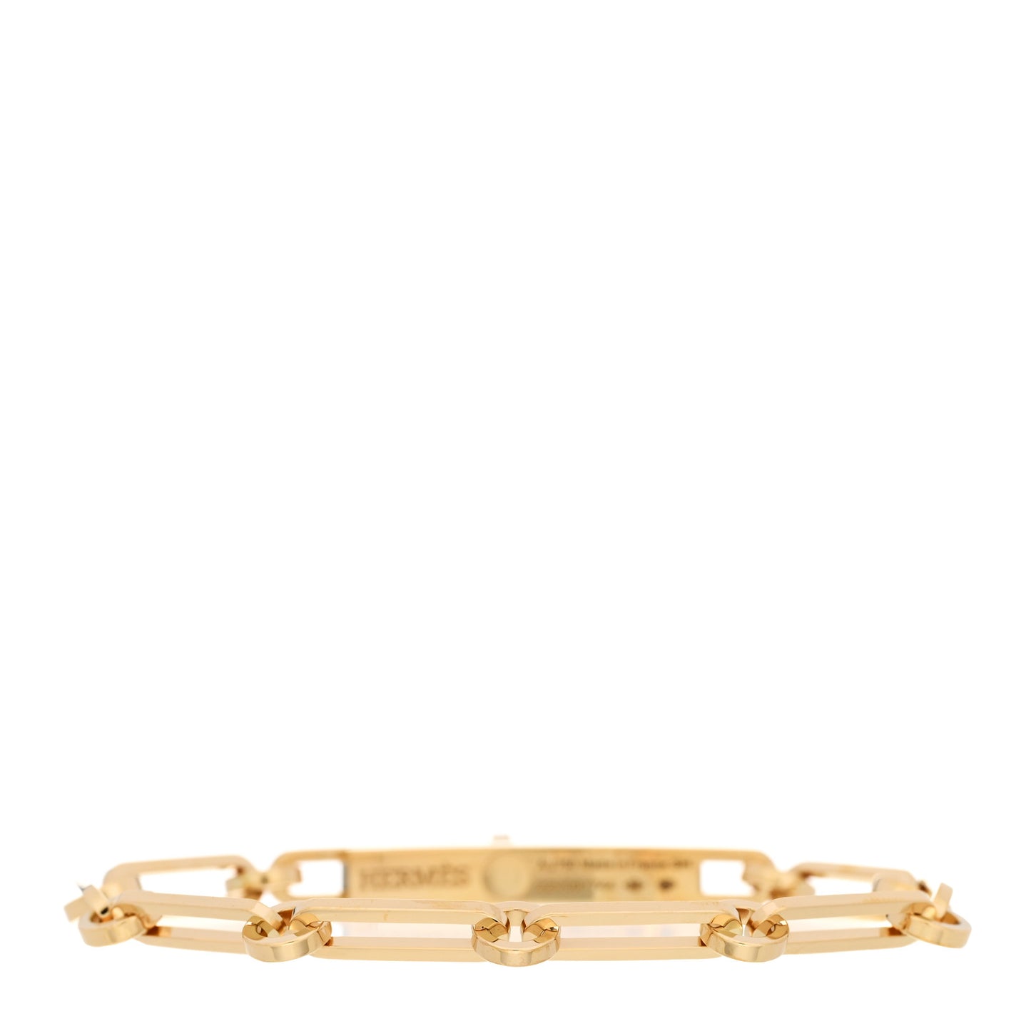 18K Yellow Gold Diamond PM Kelly Chaine Bracelet SH