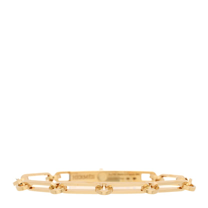 Hermes 18K Yellow Gold Diamond PM Kelly Chaine Bracelet SH 2 of 4