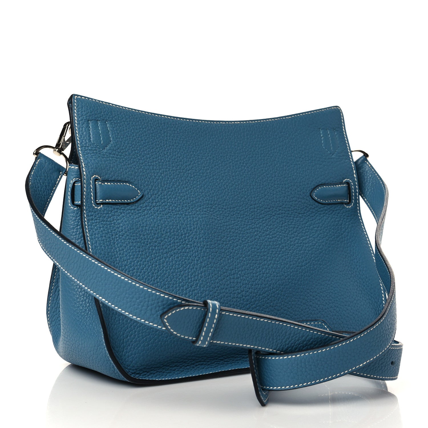 Hermes Taurillon Clemence Jypsiere 28 Blue Jean 3 of 9