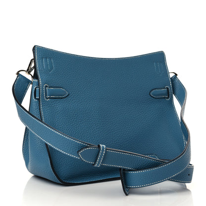 Hermes Taurillon Clemence Jypsiere 28 Blue Jean 3 of 9