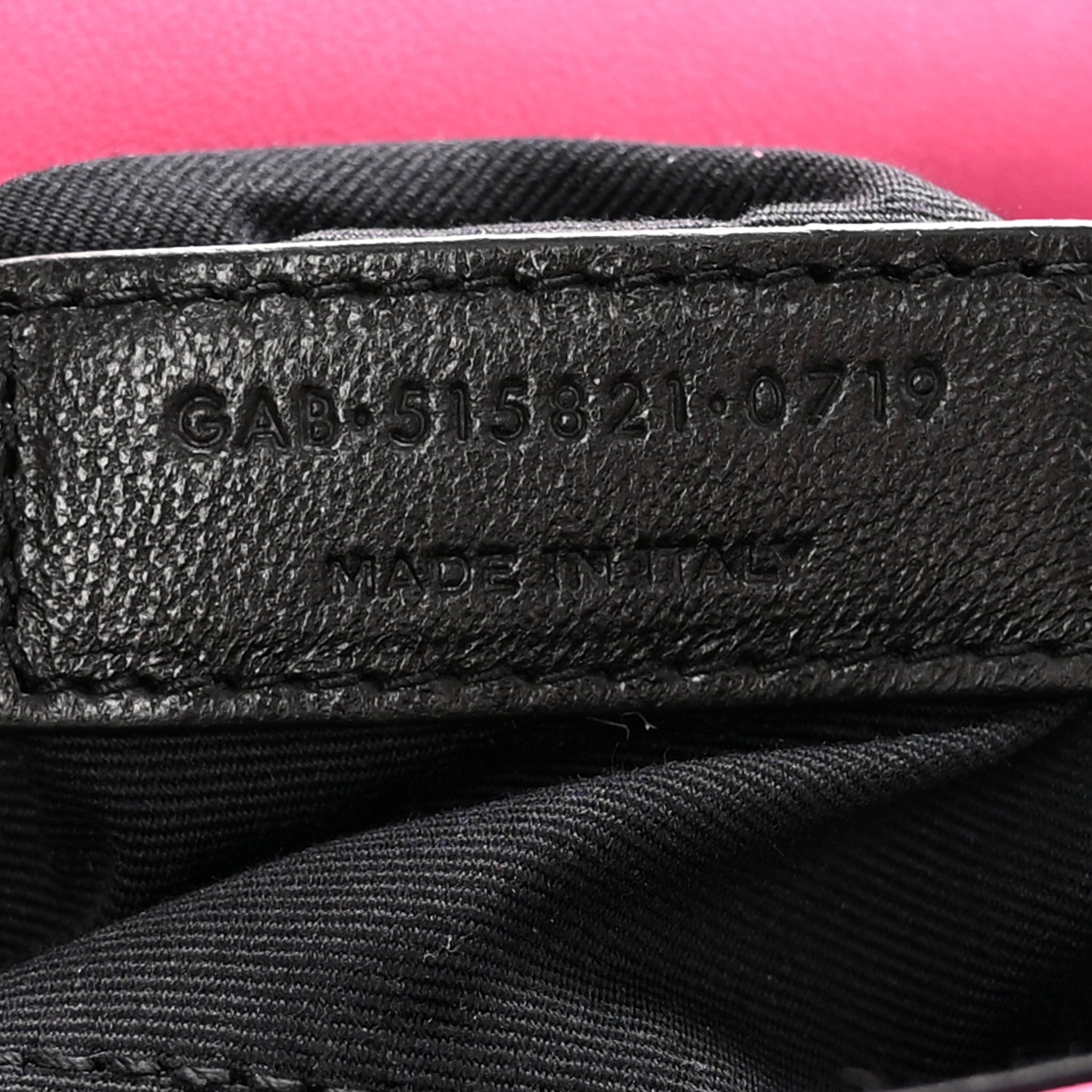 Saint Laurent Lambskin Suede Patchwork Monogram Medium Jamie Fuchsia 8 of 20