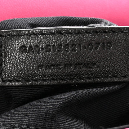 Saint Laurent Lambskin Suede Patchwork Monogram Medium Jamie Fuchsia 8 of 20