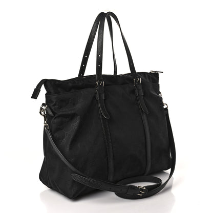 Gucci Nylon Monogram Tote Black 3 of 9