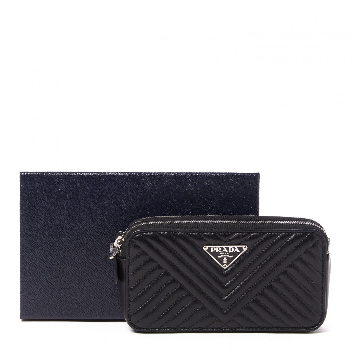 Nappa Impunture Clutch Black