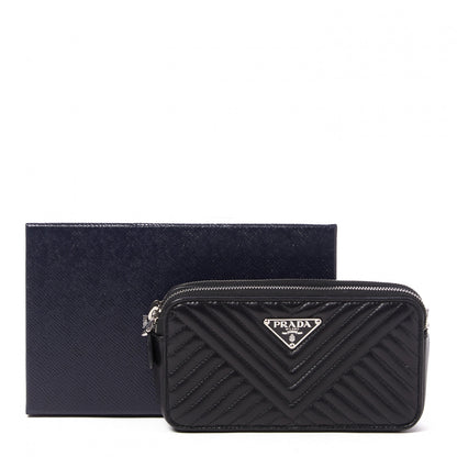 Prada Nappa Impunture Clutch Black 10 of 10