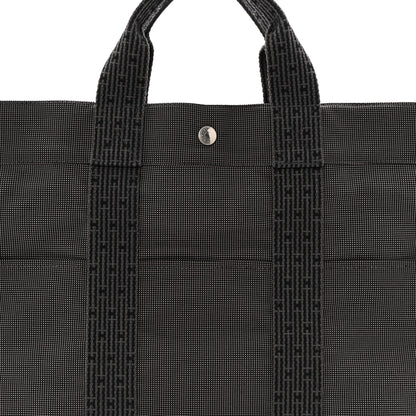 Hermes Canvas Herline MM Tote Grey 7 of 9