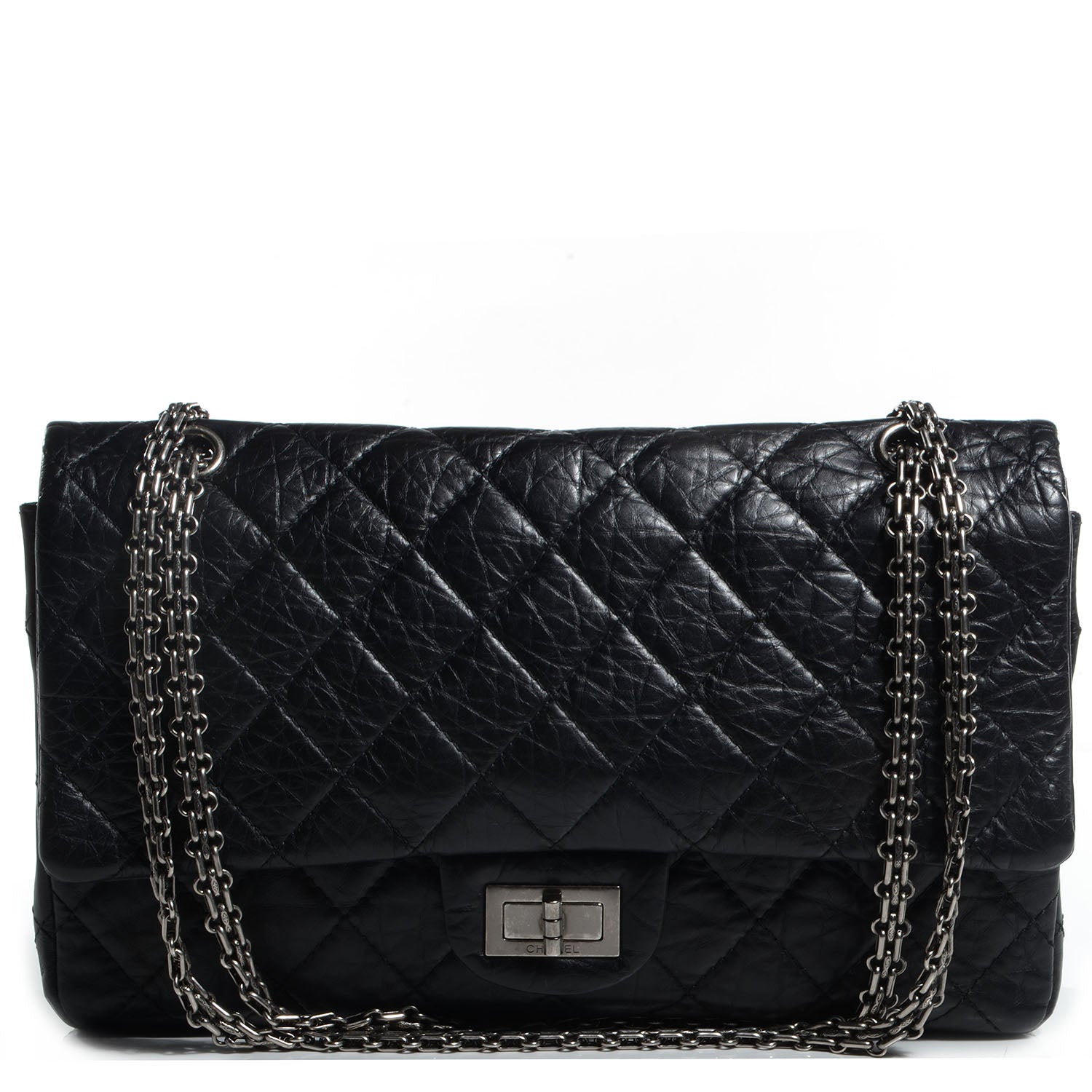Chanel Aged Calfskin 2.55 Reissue 227 Flap Black 1 of 8