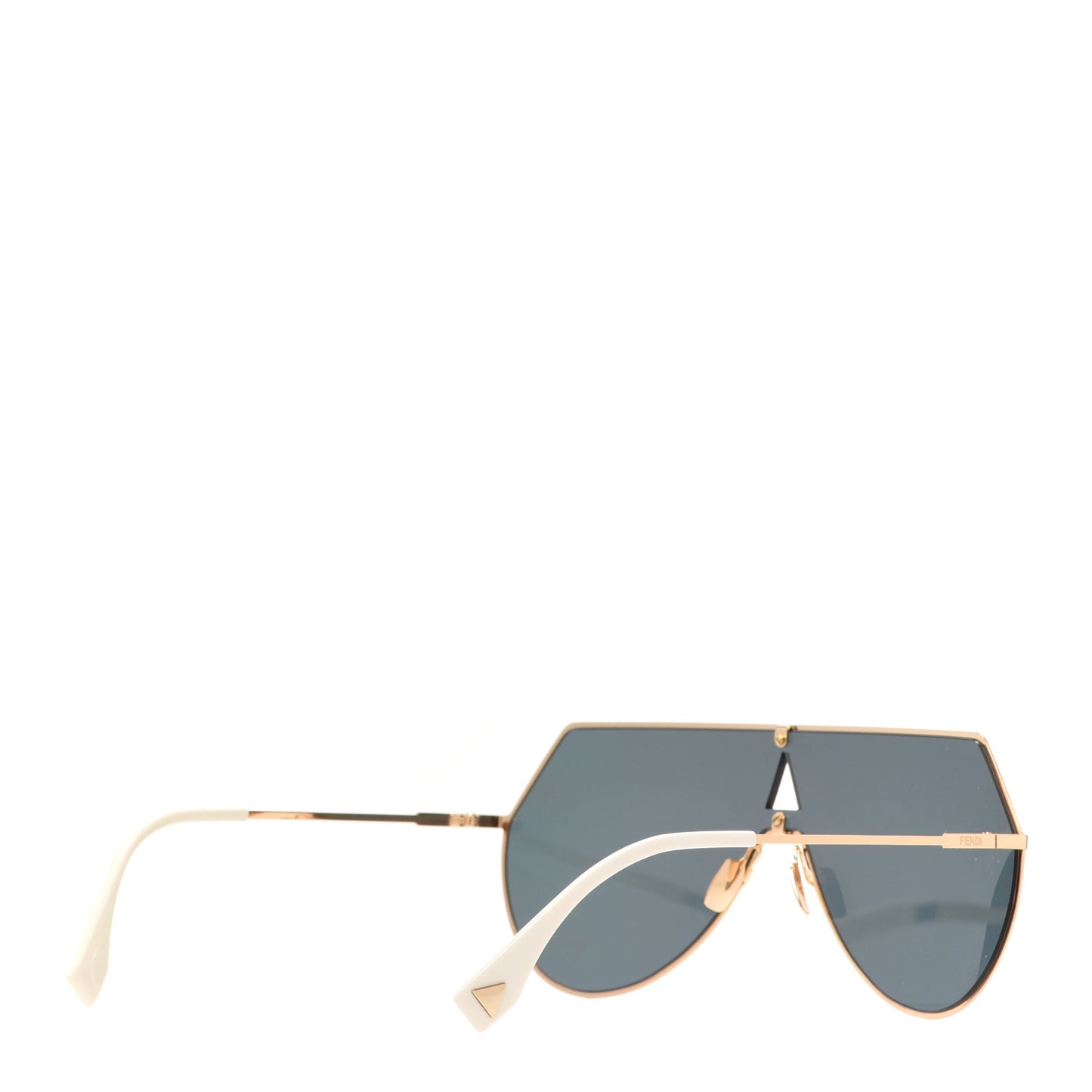 Metal Mirrored Eyeline Sunglasses FF 0193/S Matte Gold
