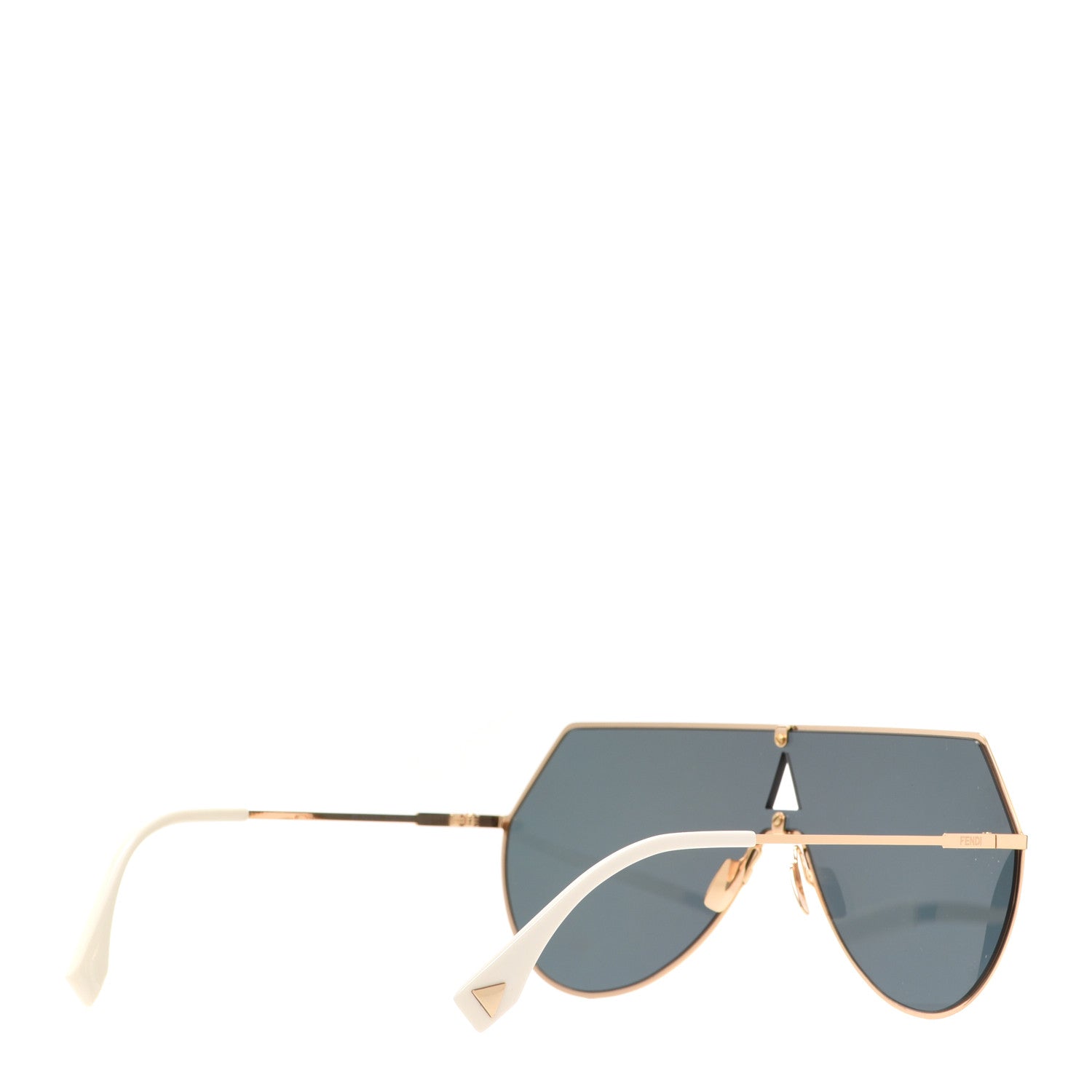 Fendi Metal Mirrored Eyeline Sunglasses FF 0193/S Matte Gold 3 of 7