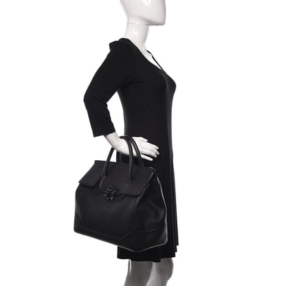 Versace Calfskin Large Palazzo Empire Bag Black 4 of 11