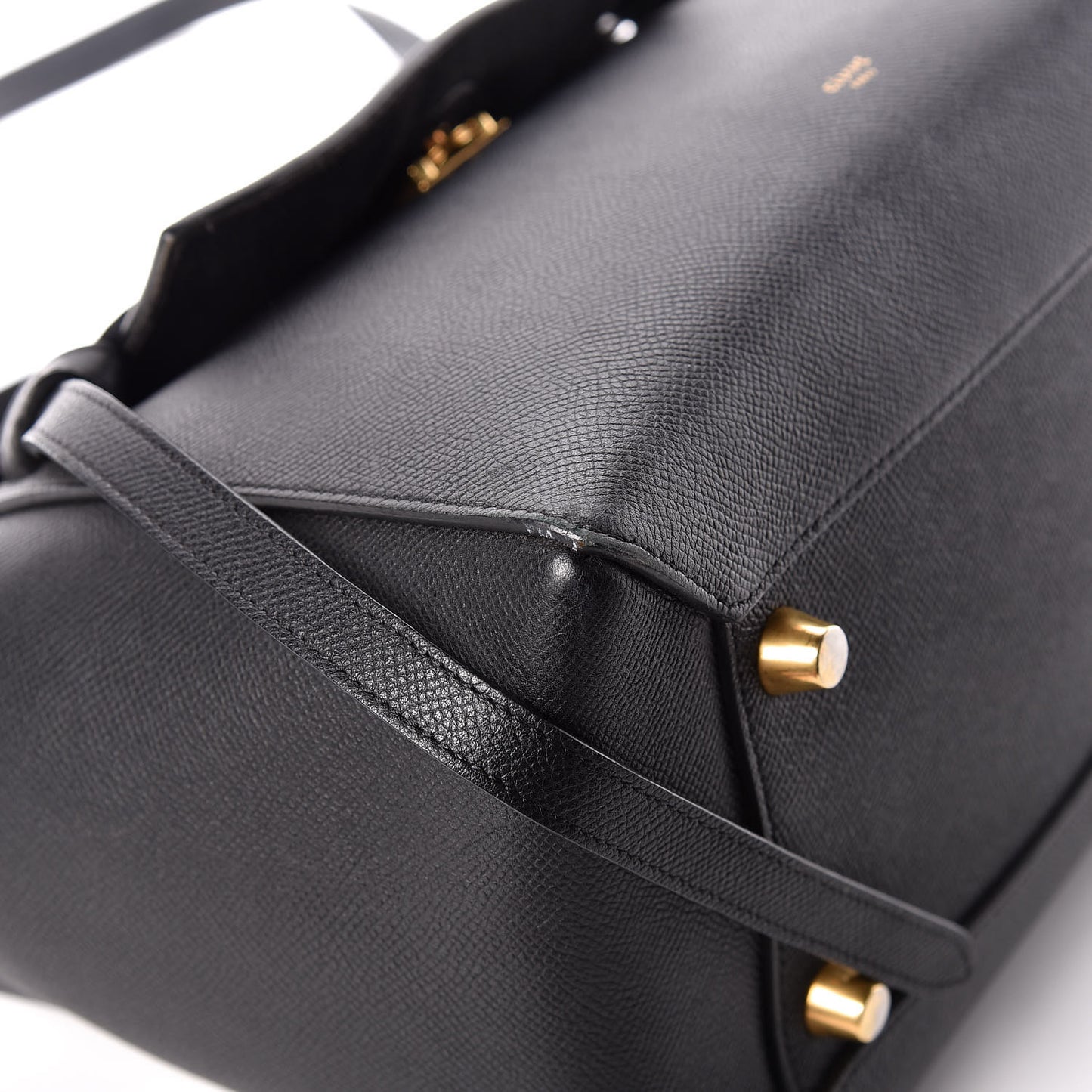 Grained Calfskin Mini Belt Bag Black