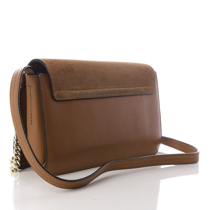 Chloe Suede Calfskin Small Faye Shoulder Bag Chestnut Brown 2 of 8
