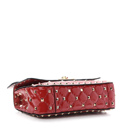 Valentino Garavani Patent Small Rockstud Spike Shoulder Bag Rosso Valentino 4 of 8