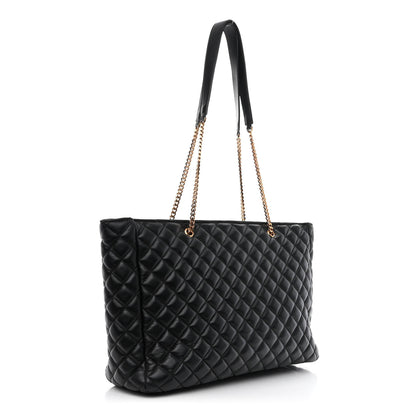 Versace Nappa Quilted La Medusa Chain Tote Black 3 of 10