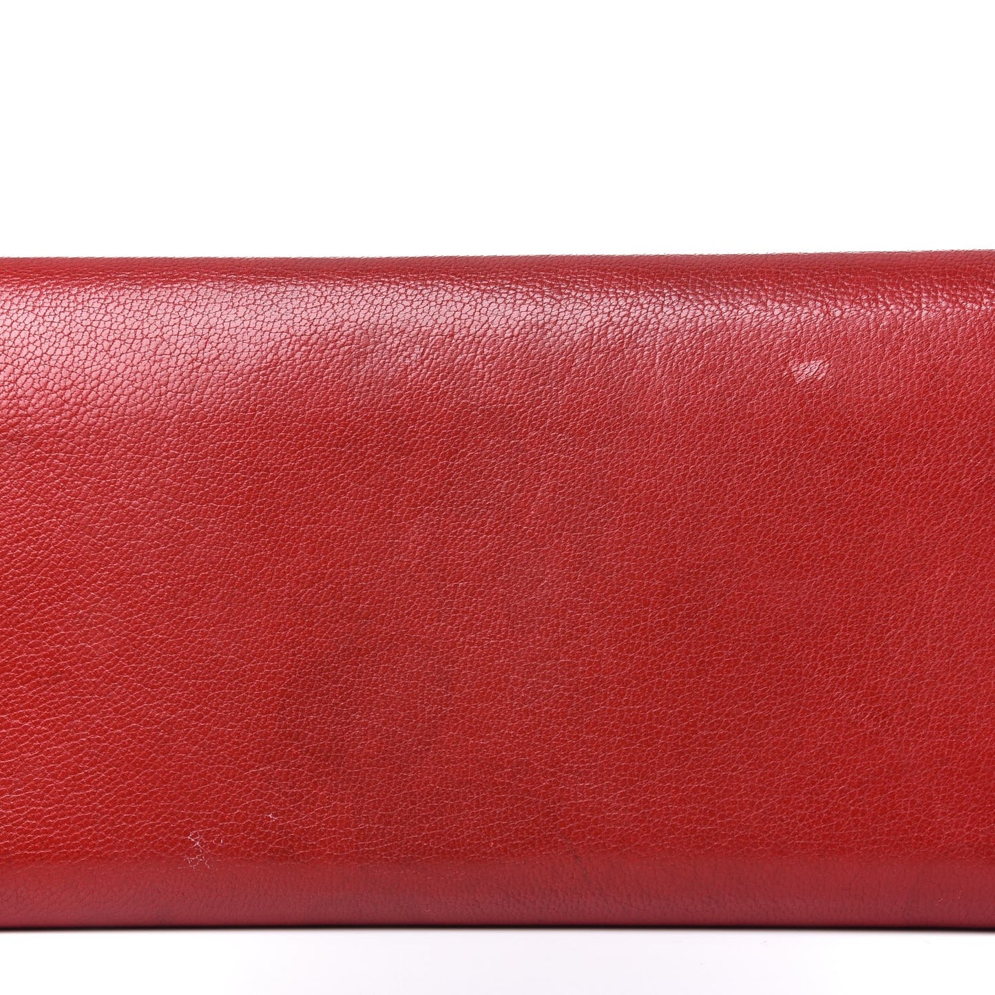 Agneau Classic Hardware Money Wallet Red