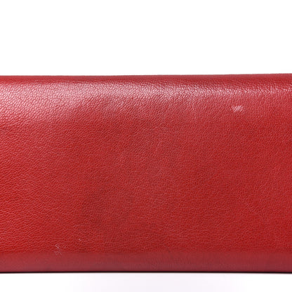 Balenciaga Agneau Classic Hardware Money Wallet Red 15 of 16