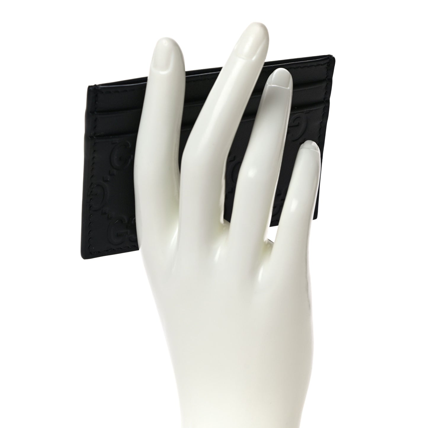 Guccissima Card Holder Black