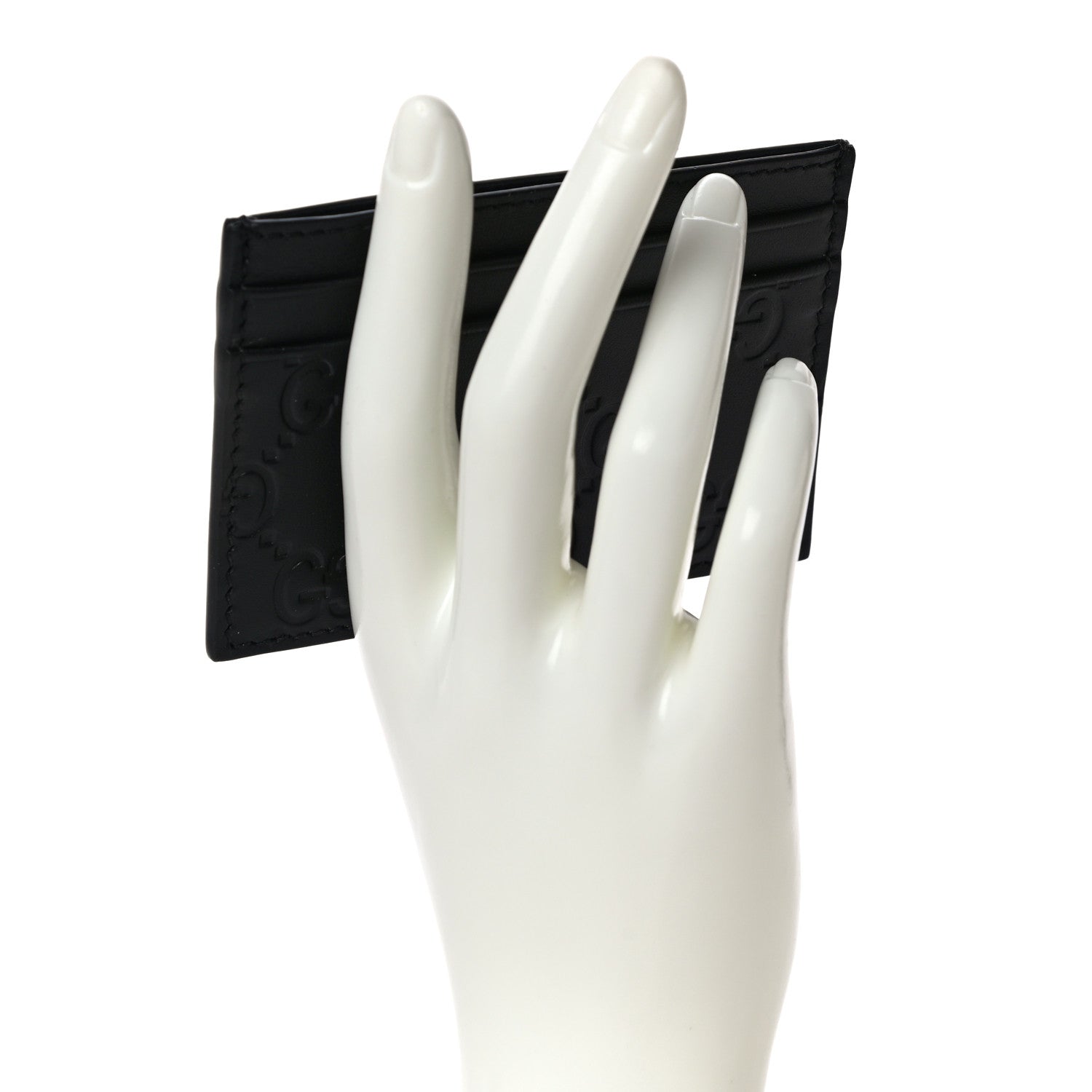 Gucci Guccissima Card Holder Black 2 of 9