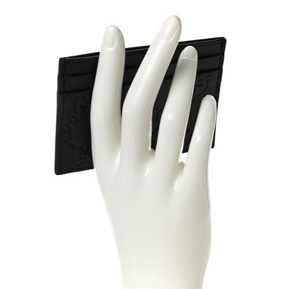 Gucci Guccissima Card Holder Black 2 of 9