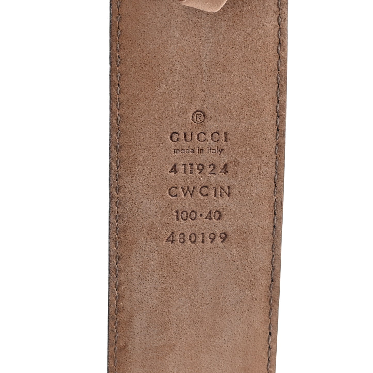 Guccissima Signature Interlocking G Reversible 100 40 Black