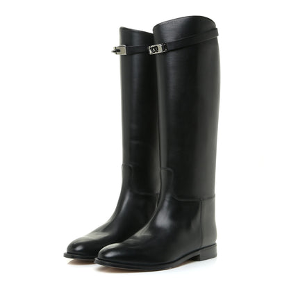 Hermes Box Kelly Jumping Boots 40.5 Black 3 of 15