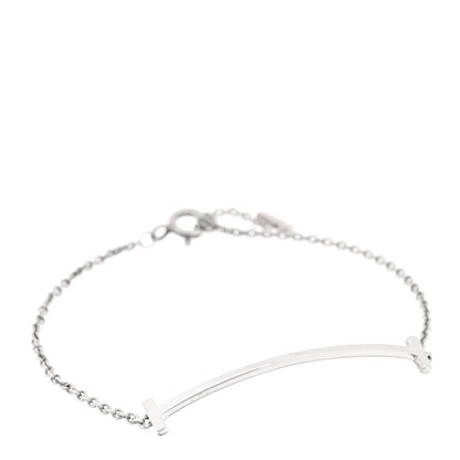 Tiffany Sterling Silver T Smile Bracelet 1 of 3