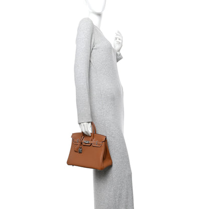 Hermes Togo Birkin 25 Gold 2 of 11