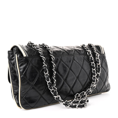 Chanel Lambskin East West Mademoiselle Flap Black 3 of 11