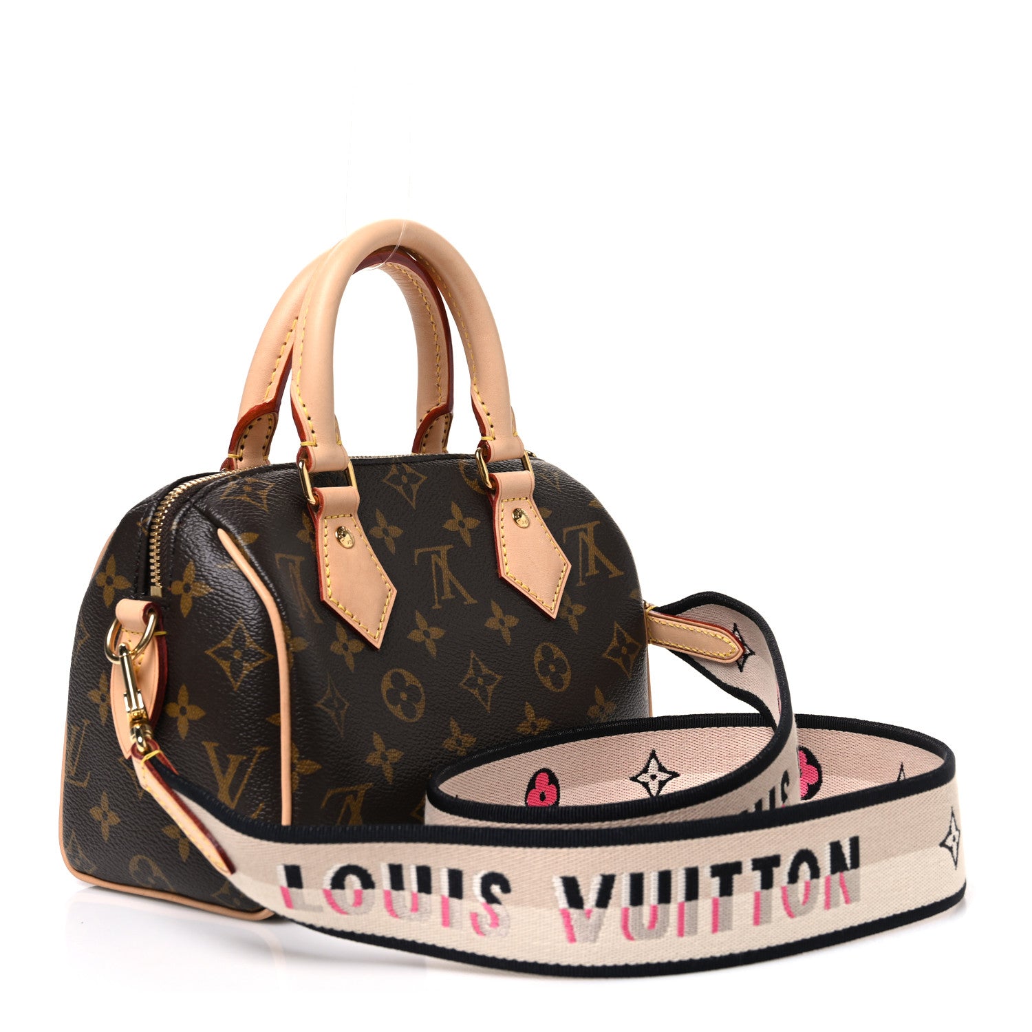 Louis Vuitton Monogram Speedy Bandouliere 20 Black 3 of 9