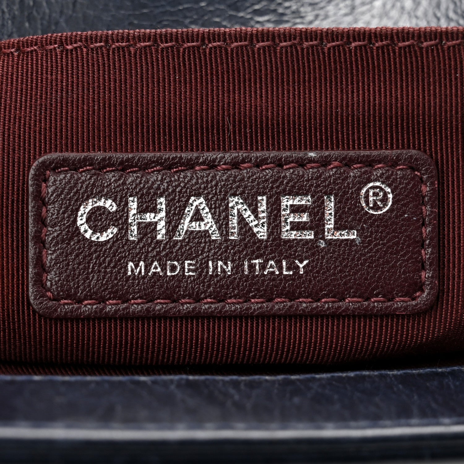 Chanel Glazed Calfskin Quilted Medium Boy Chained Flap Blue 6 of 10