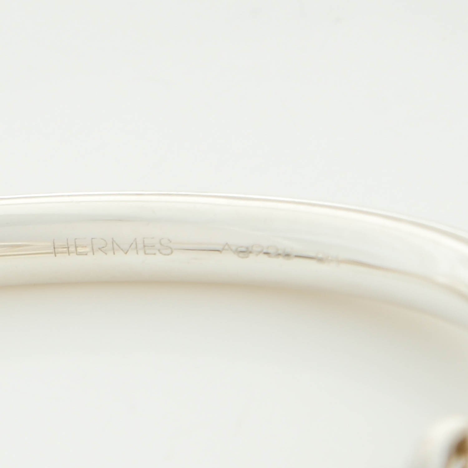 Hermes Sterling Silver Croisette Bracelet S 4 of 5