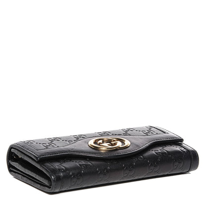 Gucci Guccissima Sukey Continental Wallet Continental Wallet Black 4 of 6