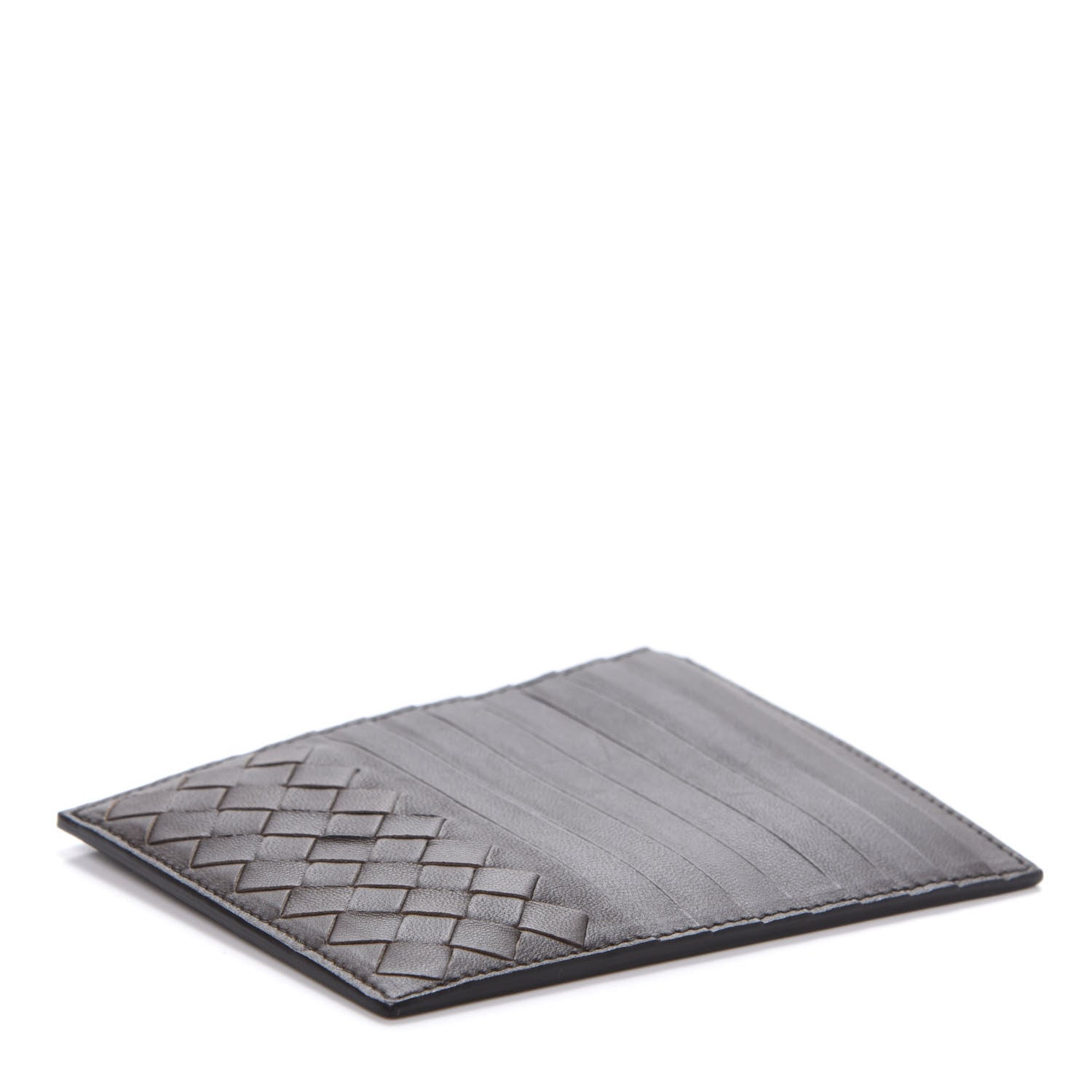 Bottega Veneta Calfskin Intrecciato Card Case Fondente 4 of 9