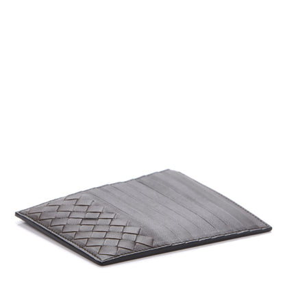 Bottega Veneta Calfskin Intrecciato Card Case Fondente 4 of 9