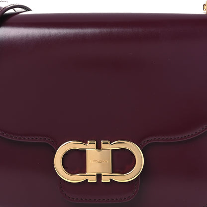 Salvatore Ferragamo Calfskin Double Gancini Crossbody Plum 8 of 12