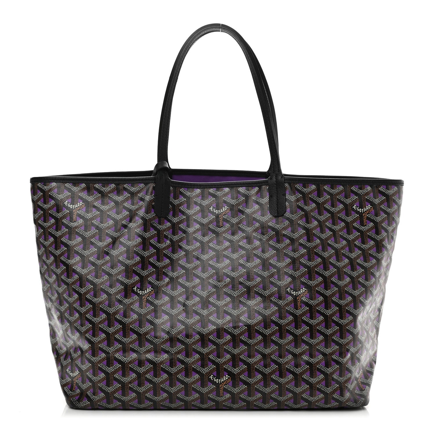 Goyard Goyardine Saint Louis Claire Voie PM Black Violet 3 of 14