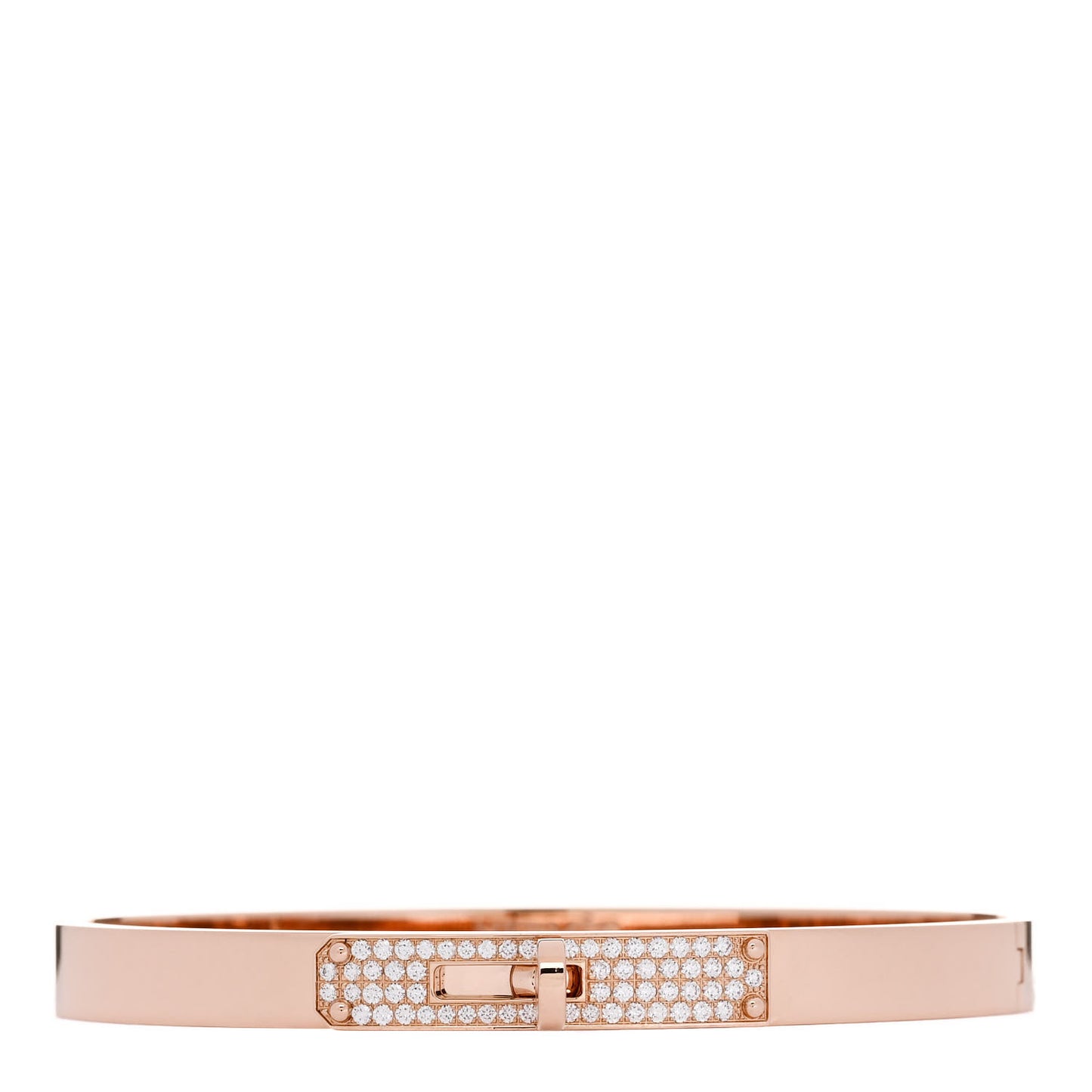 18K Rose Gold Diamond PM Kelly Pave Bracelet SH