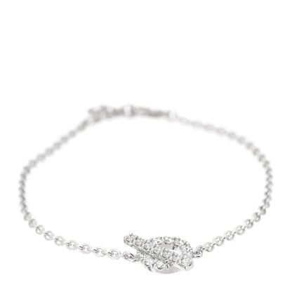 Hermes 18K White Gold Diamond Finesse Bracelet ST 1 of 6