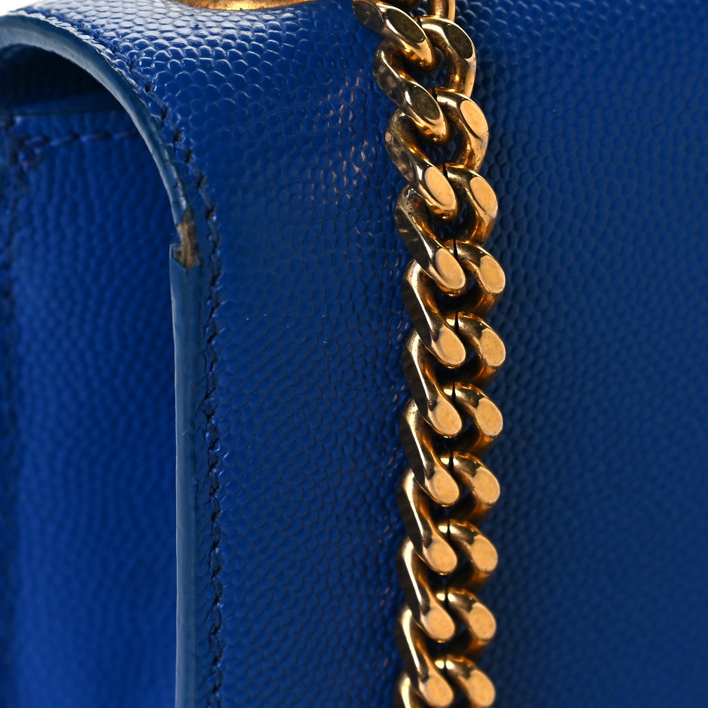 Grain De Poudre Small Classic Monogram Kate Satchel Royal Blue