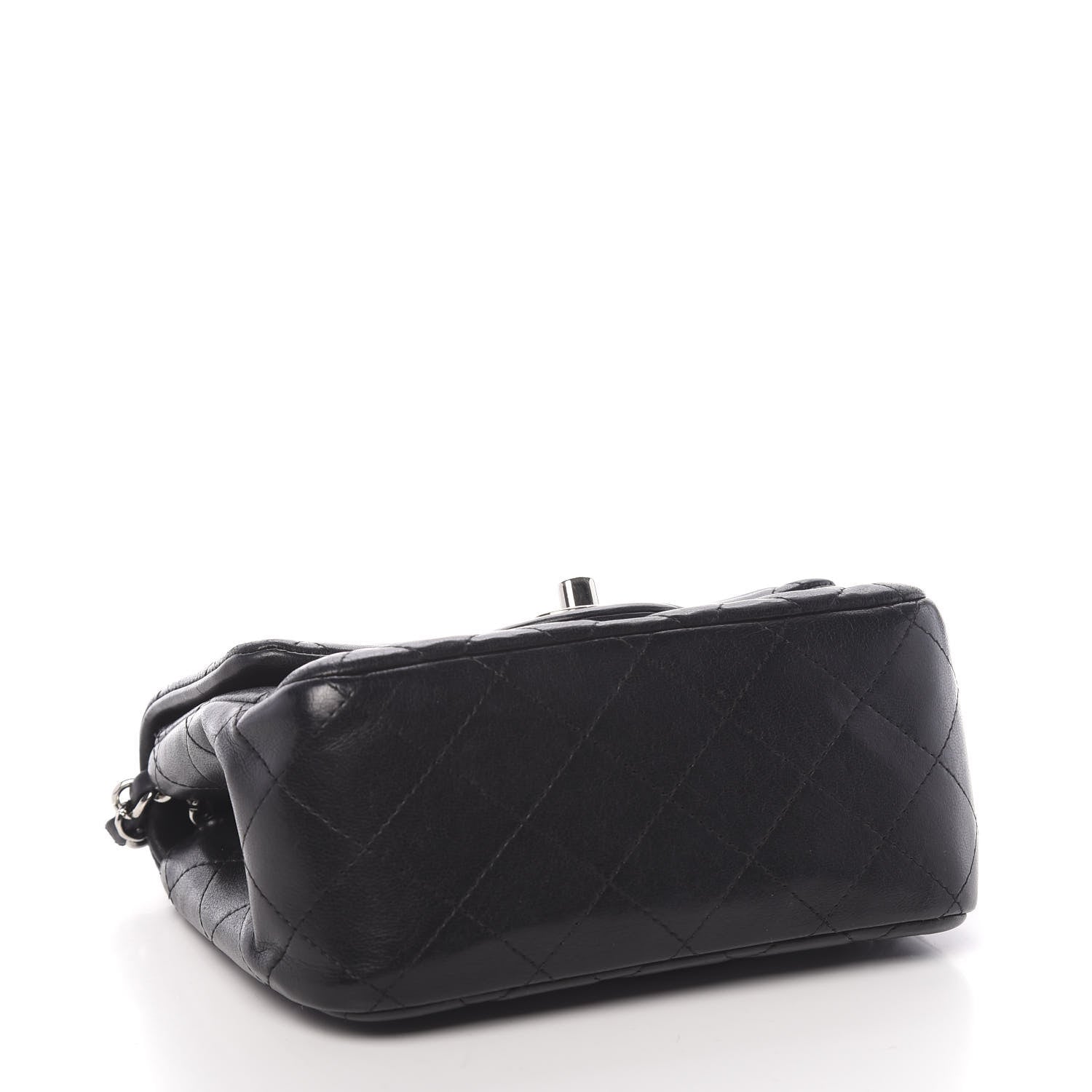 Chanel Lambskin Quilted Mini Square Flap Black 4 of 11