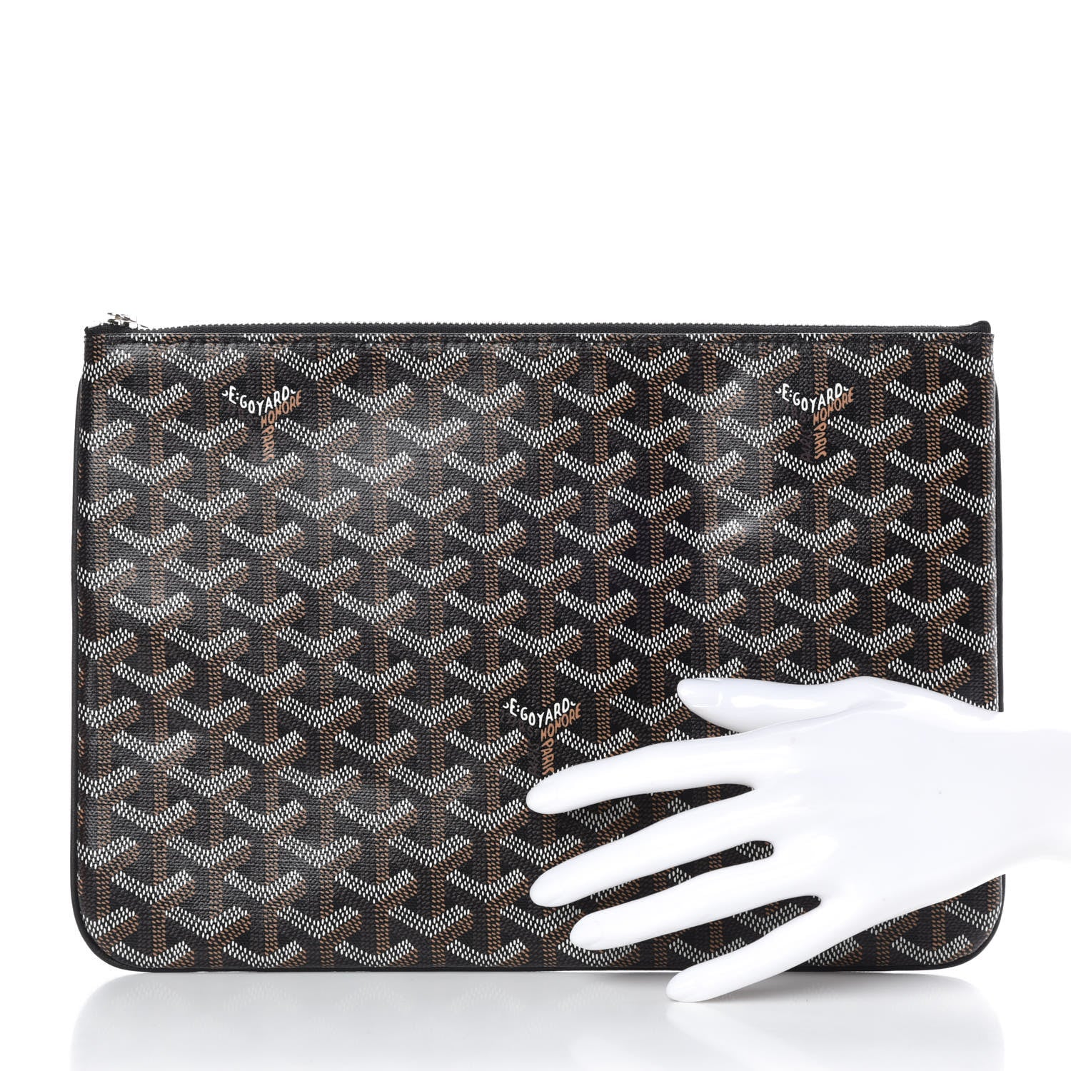 Goyard Goyardine Senat Pochette MM Black 2 of 7