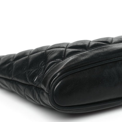 Chanel Lambskin Quilted Shopper Tote Black 8 of 9