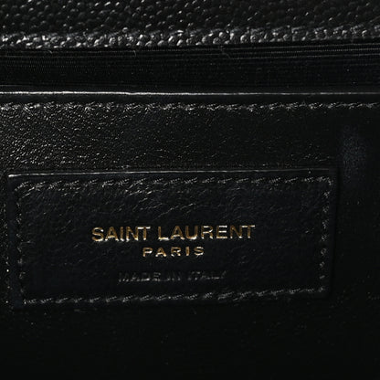 Saint Laurent Grain De Poudre Medium Classic Monogram Kate Tassel Satchel Black 6 of 10