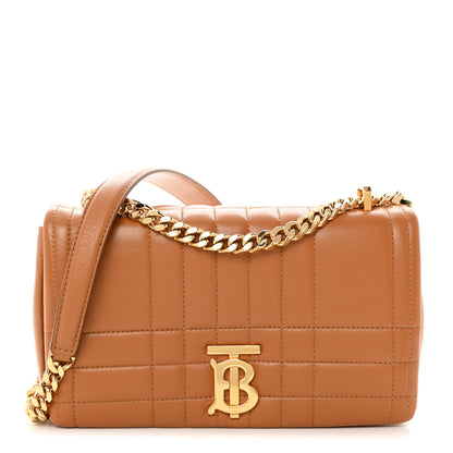 Burberry Lambskin Quilted Small Lola Bag Maple Brown 1 of 10