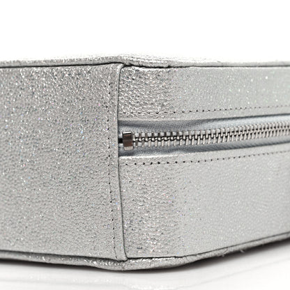 Chanel Metallic Caviar Quilted Camera Bag Silver 10 of 11