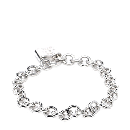 Tiffany Sterling Silver 1837 Lock Charm Bracelet 5 of 9