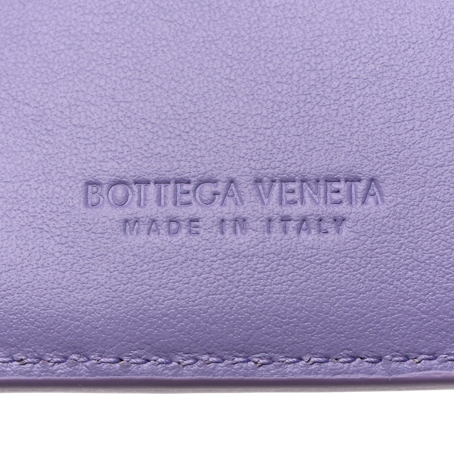 Nappa Calfskin Maxi Intrecciato Cassette Tri-Fold Wallet Wisteria