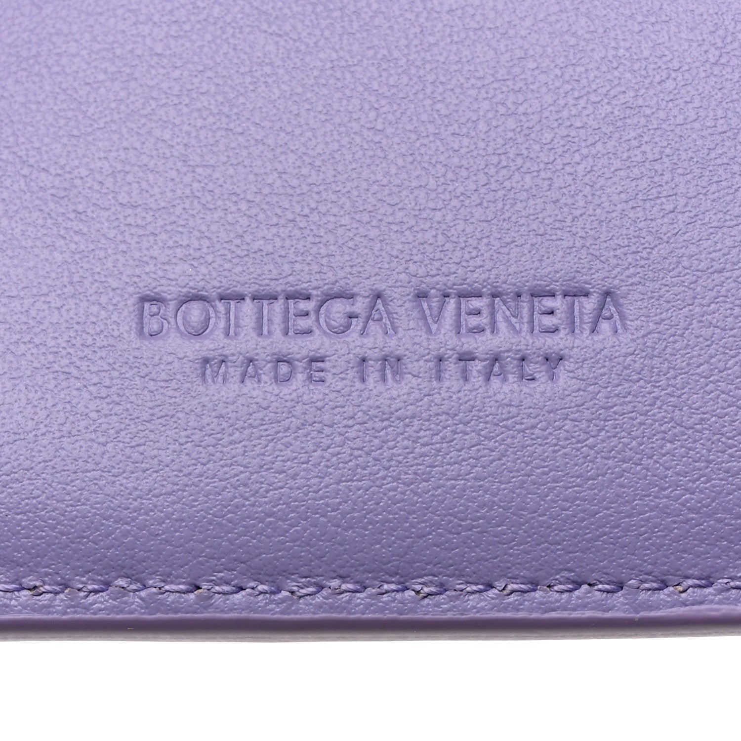 Bottega Veneta Nappa Calfskin Maxi Intrecciato Cassette Tri-Fold Wallet Wisteria 6 of 7