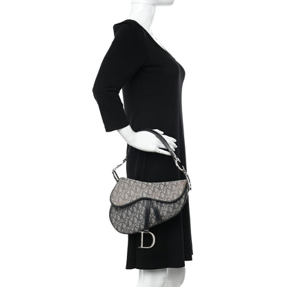 Christian Dior Monogram Saddle Bag Blue 2 of 19
